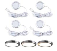 Set of 4 LED Bulbs for Bambu Lab 3D Printer - 3 Colors 3000K Warm Light Mini Light Kit, 5V USB LED Lamp for 3D Printing Accessories, Bambu Lab A1 Replacement Parts (Accessory Set for 3D Printer(42pcs