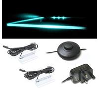 Set of 4 LED Glass Edge Lighting Clips in White [Energy Class A]