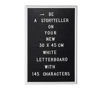 Set of 4 Letter Boards XL 30 x 45 cm Memo Board Decorative Message Quote Board