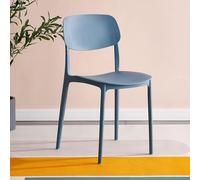 Set of 4 Lightweight Stackable Plastic Dining Chairs for Indoor Events & Lounges - Versatile Kitchen & Room Seating (Color 5)