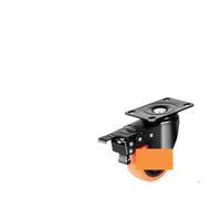 Set of 4 Lockable Swivel Office Chair Wheels, 3-Inch Heavy-Duty Casters with Plate for Carts, Furniture, and Workbenches - Smooth Rolling & Durable