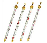 Set of 4 London Crown Pens - London Street Name Pen - London Landmark Icon Pen - British Queen Pen - England Icons Crown Pen Big Ben Tower Bridge Pen