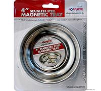 Set of 4 Magnetic Stainless Steel Parts Trays - Bowl, Tool Storage Holders | Suitable for Garage's & Workshop, Dish Holder | Stainless Steel Magnet Tool Tray Parts | Durable & Long Lasting