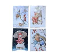 Set of 4 Margaret Tarrant Christmas Cards Medici Blank