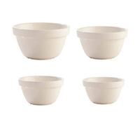 Set Of 4 Mason Cash Original Off White Pudding Basin Bowl 20Cm 17Cm 16Cm 14Cm