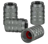Set of 4 Metal Car Valve Caps for Suzuki Equator Hustler Xbee XL6 Ertiga Solio Bandit Stable Tyre Pressure Tyre Decoration Accessories,G/Grey