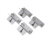 Set of 4 metal solar panel brackets for mounting on a vehicle, boat or flat surface