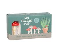 Set of 4 Mini Mushroom Plant Pot Pals