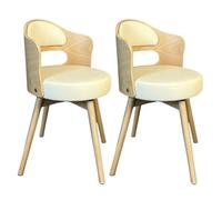 Set of 4 Modern 360° Swivel Dining Chairs Ergonomic Leather Upholstered Design for Dining Room Office Lounge or Dressing Table - Stylish Comfort & Versatility