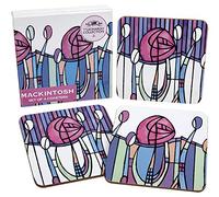 Set of 4 Modern Mackintosh Cork Backed Coasters