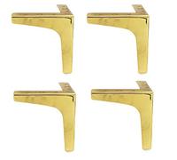Set of 4 Modern Metal Table Legs Triangular Diamond-Shaped Furniture Feet Iron Legs for Table Bed TV Stand Sofa - Perfect for Home Decor Upgrade