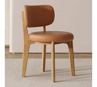 Set of 4 Modern Upholstered Dining Chairs with Curved Backrest Armless Design Natural Wood Legs Stylish Kitchen & Living Room Furniture