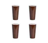 Set of 4 Natural Wooden Sofa Legs - 15cm Medieval Style Furniture Legs with Screw Mounting Plates for Sofas, Benches, Ottomans, Beds, Cabinets - Durable & Stylish Upgrade