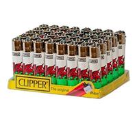 Set Of 4 New Clipper Lighters Regular Size / Welsh / Wales Flag / Red Dragon / Baner Cymru / Y Ddraig Goch