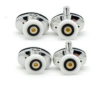 Set of 4 New Oval Singel Wheel Shower Door Rollers 23mm