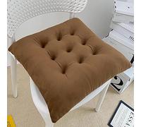 Set of 4 Non Slip Chair Pads for Dining Chairs Durable Memory Foam Seat Cushions with Ties Kitchen Chair Cushions in Maroon Comfortable Dining Room Accessories