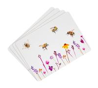 Set of 4 Non Slip Placemats Dining Table Mats Cork Back or Set of 4 Coasters