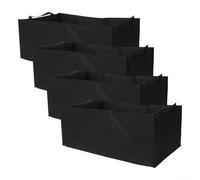Set of 4 NonWoven Planting Bags with Root Aeration Design for Optimal Vegetable Growth in Home and Balcony Gardens (50 * 30 * 20)