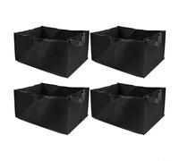 Set of 4 NonWoven Vegetable Planting Bags for Nurturing Young Plants with Breathable Materials (40 * 30 * 20)