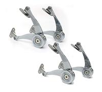 Set of 4 NUZAMAS Lid Support Hinge, Stops Any Angle, Adjustable Lift up Stay Support Hinge, Toy Box, Tool Box, Hinge Support Drop Lids of Cabinet Door, Max Loading 8.9kg