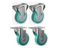 Set of 4 Office Caster Wheels - Heavy-Duty Furniture Casters for Easy Movement of Heavy Objects - Enhance Mobility and Comfort in Work or Home Environment