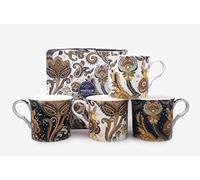 SET OF 4 PACIFICA FINE BONE CHINA MUGS GIFT BOXED FREE UK DELIVERY