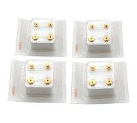 Set of 4 Pairs 24k Gold Plated Ball Stud Piercing Jewelry