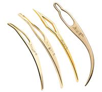 Set of 4 Pcs Gold Dreadlocks Tool Tightening and Interlocking Tools Hair Accessories for Sisterlock Locs Easyloc Hair