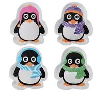Set of 4 Penguin Design (Cool Secret Santa Gift) Handwarmer - Pocket Heating Pad