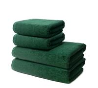 Set of 4 Pieces Bath Towels - 2 Bath Towels 70x140cm + 2 Hand Towels 50x100cm - Premium 100% Turkish Cotton Towel - 500 GSM - Very Soft & Absorbent - Oeko-TEX Certified - Ôhm - Fir green