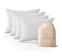 Set of 4 Pillow Cases King, 800 TC 100% Egyptian Cotton, Great for Hair & Skin Care, Silky Soft Sateen Weave Pillow Covers for Bed Pillow, Improves Sleep Quality, 4" Hem Pillowcases, White