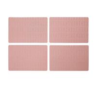 Frosted Deco Frosted Deco Placemats, Set of 4, Pink, Pink