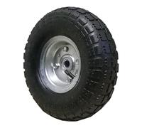 Set of 4 Pneumatic Sack Truck Tyres - 10" Replacement Wheels for Wheelbarrows, Garden Carts, Sack/Hand Trucks, Trolleys, Utility Wagons - 4.1/3.5-4 Emergency Tyre | Heavy Duty Rubber, Easy Install