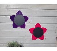 Set of 4 pointy flower acrylic chalkboards, weather proof, mark making, sensory garden