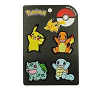 Set of 4 Pokémon Patches Starter Original First Generation Embroidered Iron On Applique