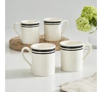 Potter's Stripe Set of 4 Breakfast Mugs