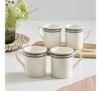 Potter's Stripe Set of 4 Breakfast Mugs