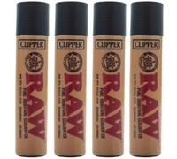 Set of 4 Raw Clipper Lighters, Regular Size Gas Refillable Lighter, Clipper Lighters Set, Clipper Lighter, Clipper Lighter Refillable Lighters, clipper lighters standard size (Raw Popular Designs)