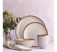 Set Of 4 Reactive Glaze Side Plates Cream