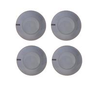 Set of 4 Reactive Glaze Stoneware Side Plates Blue Green Grey Dinnerware Set