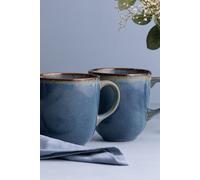 Set of 4 Reactive Mug 400ml Blue Mason Cash Blue One Size