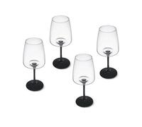 Mikasa Palermo Crystal Red Wine Glasses, Set Of 4, 450Ml, White