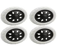 Set of 4 Replacement Wheels, Replacement Castors for Wheelchair Replacement Front Wheels Replacement Wheels for Shopping Trolley Rollator Combi Travel Luggage Trolley Wheelchair Spare Wheels