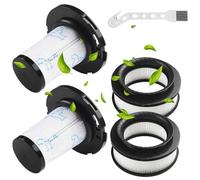 Set of 4 Reusable Filters for Rowenta X-Force Flex Compatible 11.60, 12.60, 14.60, 15.60, Pre + Post Motor Replacement RH98** RH99** RH9878WO RH9879WO RH9958WO RH9958WA ZR009007 ZR00909 008