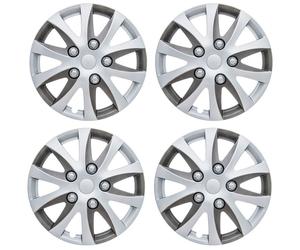Set of 4 Ring Enbossa Wheel Trims Hub Caps 15" Covers Universal Fit Deep Dish