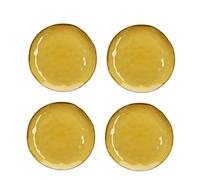 Set of 4 Rose and Tulipani Concerto Dinner Plate 27cm - Ochre Yellow