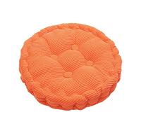 Set of 4 Round Dining Chair Cushions7cm Thick Soft Comfortable Cushions for Indoor/Outdoor UsePerfect for Kitchen Garden Office43x43cm Orange