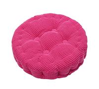 Set of 4 Round Dining Chair Cushions7cm Thick Soft & ComfortableIndoor/Outdoor UseOffice Garden Kitchen43x43cm Light Red