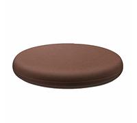 Set of 4 Round Kitchen Chair Cushions, Removable & Washable Covers, 40cm Thick, Brown Seat Pads for Dining Room Chairs, Comfortable Cushions for Home Décor