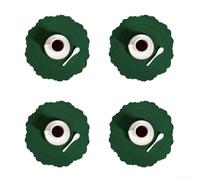 Set Of 4 Round Placemats and Coasters, Leather Placemats Created For Kitchens And Dining Venues, Combining Heat And Scratch Resistance With A Stylish Table Enhancement(green)